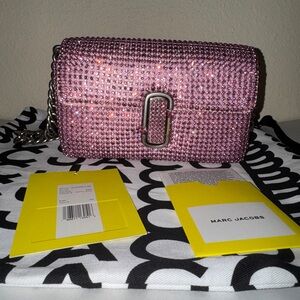 Marc Jacobs Pink Crystal-Embellished Women's Bag